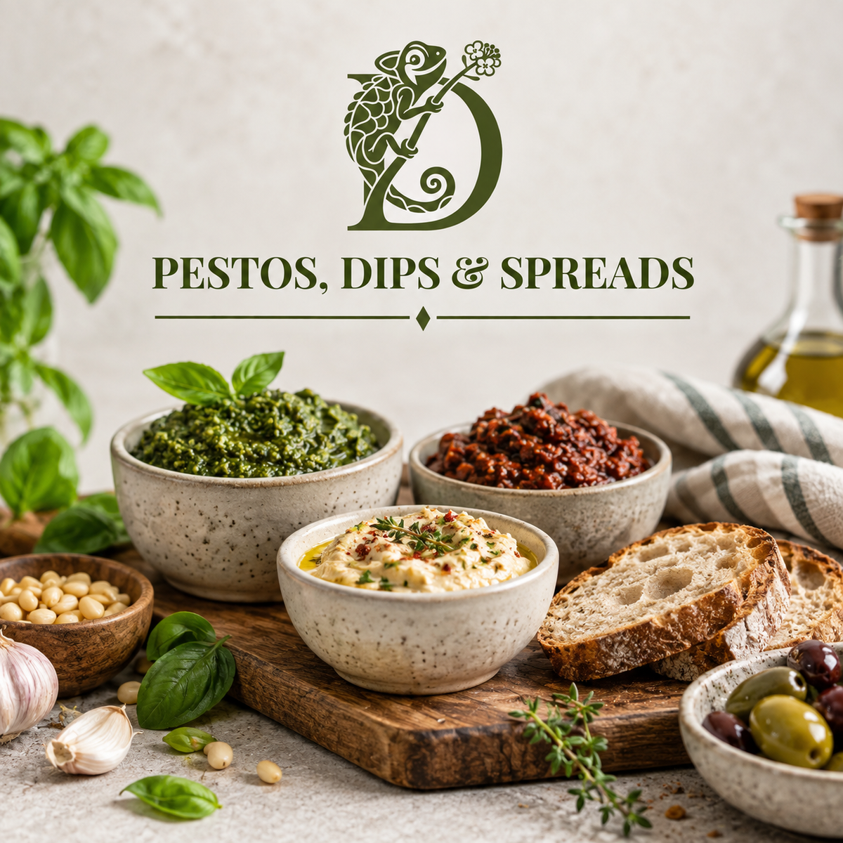 Pestos, Dips & Spreads