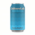 Blue CultureLab Buchu Rooibos kombucha can shown from the front