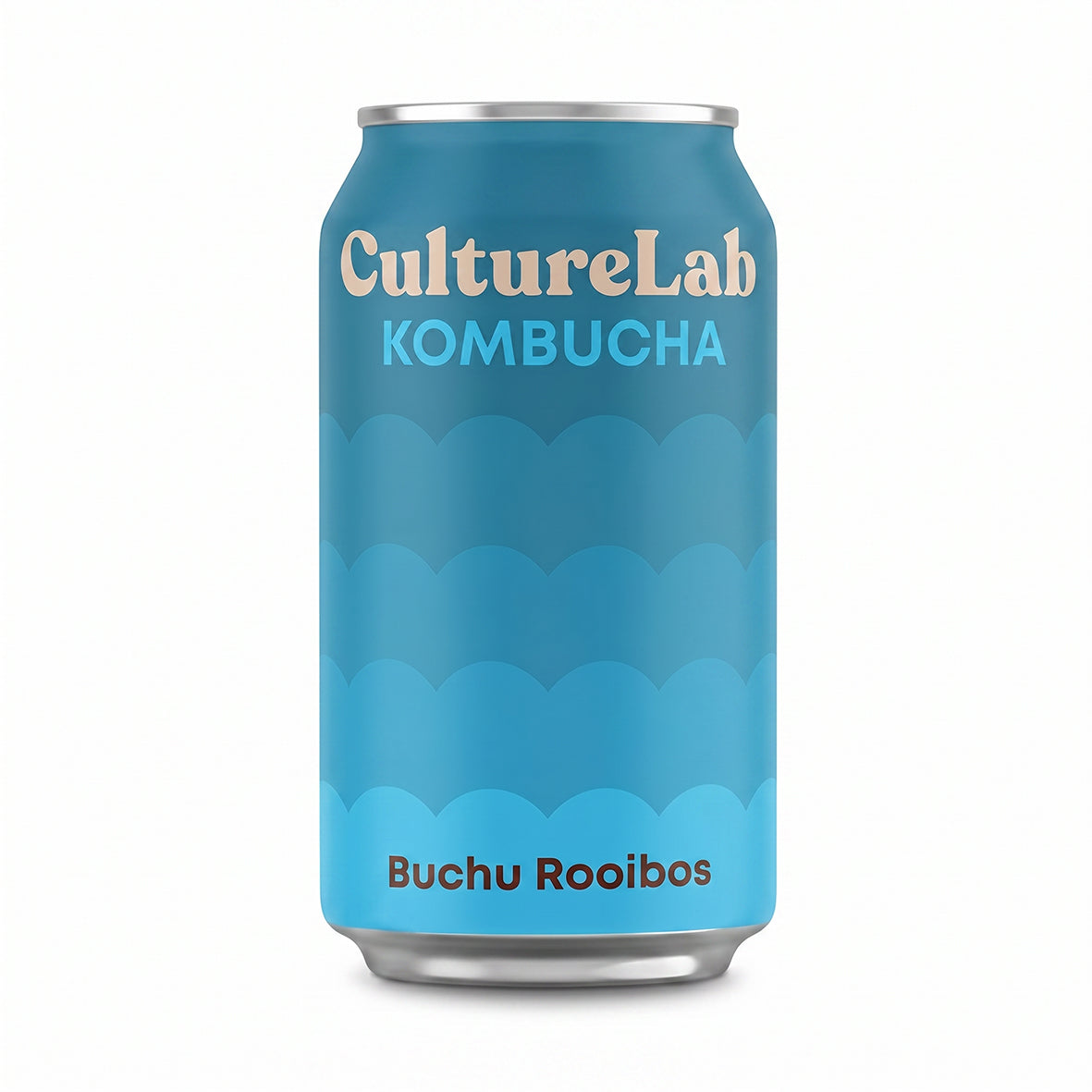 Blue CultureLab Buchu Rooibos kombucha can shown from the front