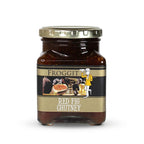 Froggit Red Fig Chutney in a 260ml glass jar with gold lid and illustrated label