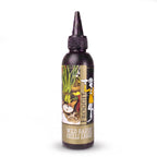 Dark squeeze bottle of Froggit wild garlic chilli sauce with pointed nozzle